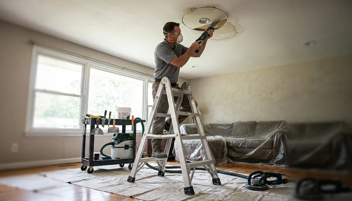 Ceiling Water Damage Repair Image 1
